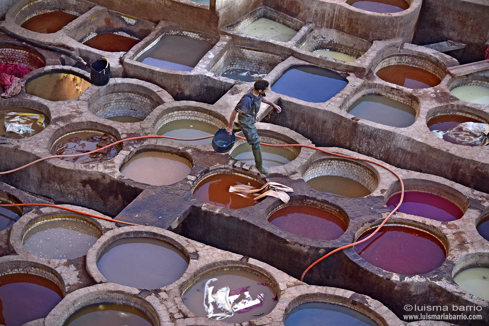 tannery dyer fez morocco